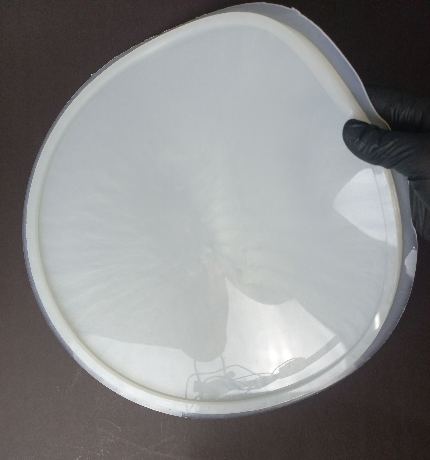 34cm Yuvarlak Epoksi Silikon Tepsi Kalıbı Derinlik 8mm