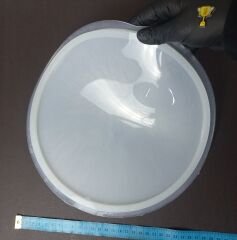 25cm Düz Yuvarlak Epoksi Silikon Tepsi Kalıbı Derinlik 8mm