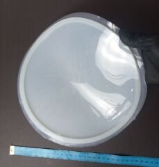 25cm Düz Yuvarlak Epoksi Silikon Tepsi Kalıbı Derinlik 6mm