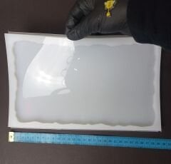 27cm/16cm Geode Dikdörtgen Epoksi Tepsi Kalıbı Derinlik 8mm