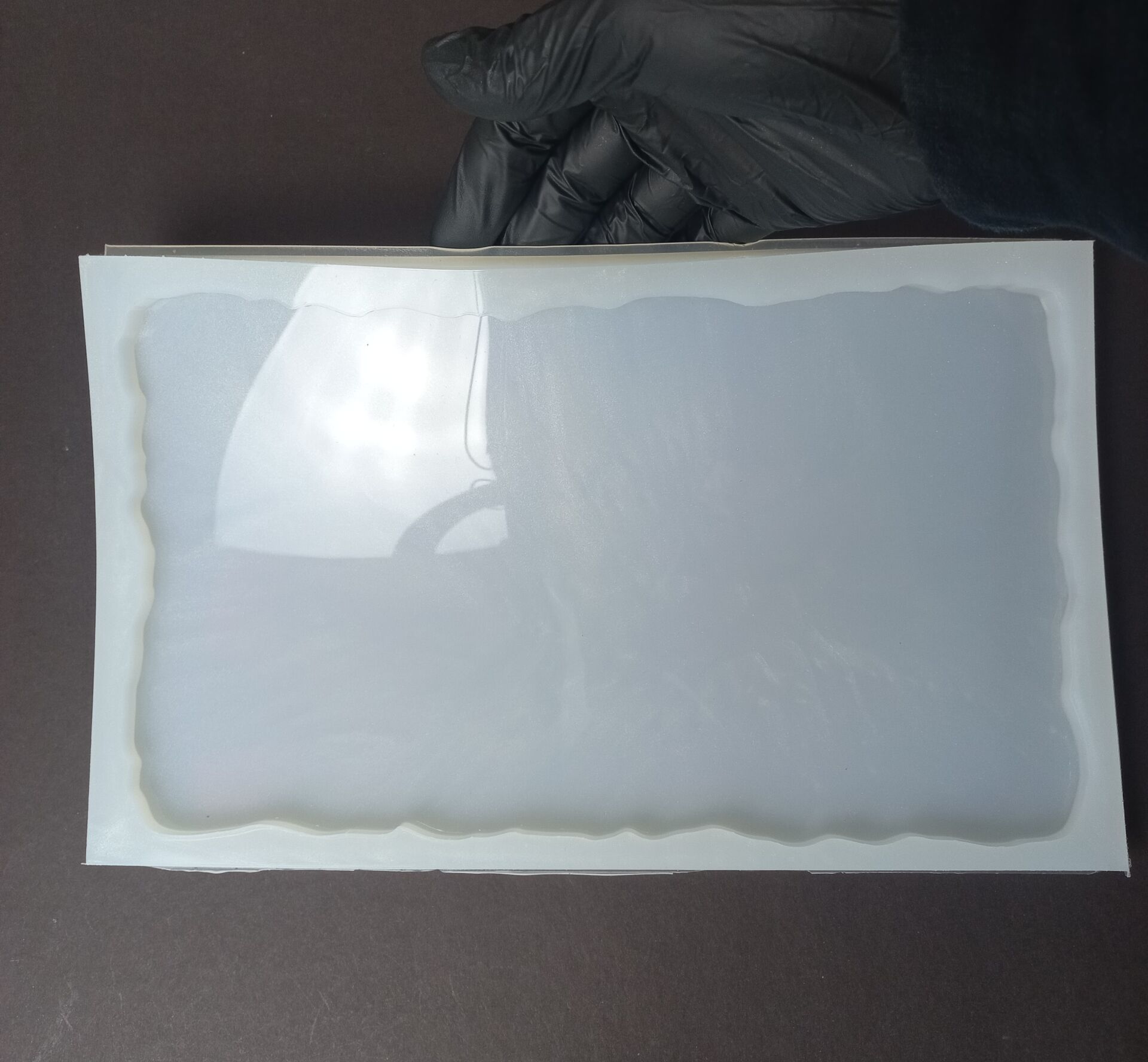 27cm/16cm Geode Dikdörtgen Epoksi Tepsi Kalıbı Derinlik 8mm