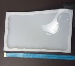 27cm/16cm Geode Dikdörtgen  Epoksi Silikon Tepsi Kalıbı Derinlik 6mm