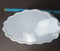 36cm/21cm Dalgalı Oval Tepsi Kalıbı Derinlik 8mm