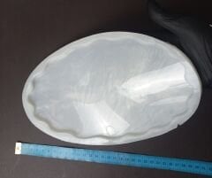 27cm/16cm Dalgalı Oval Tepsi Kalıbı Derinlik 8mm