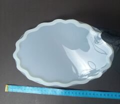 27cm/18cm Dalgalı Oval Tepsi Kalıbı Derinlik 8mm