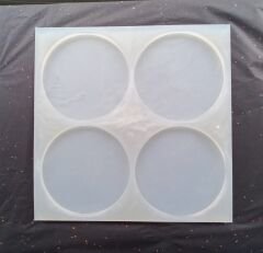 12.5cm Daire Epoksi Silikon kalıp Derinlik 6mm