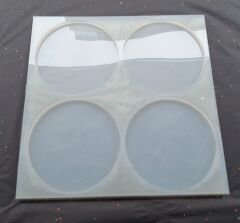 12.5cm Daire Epoksi Silikon kalıp Derinlik 6mm