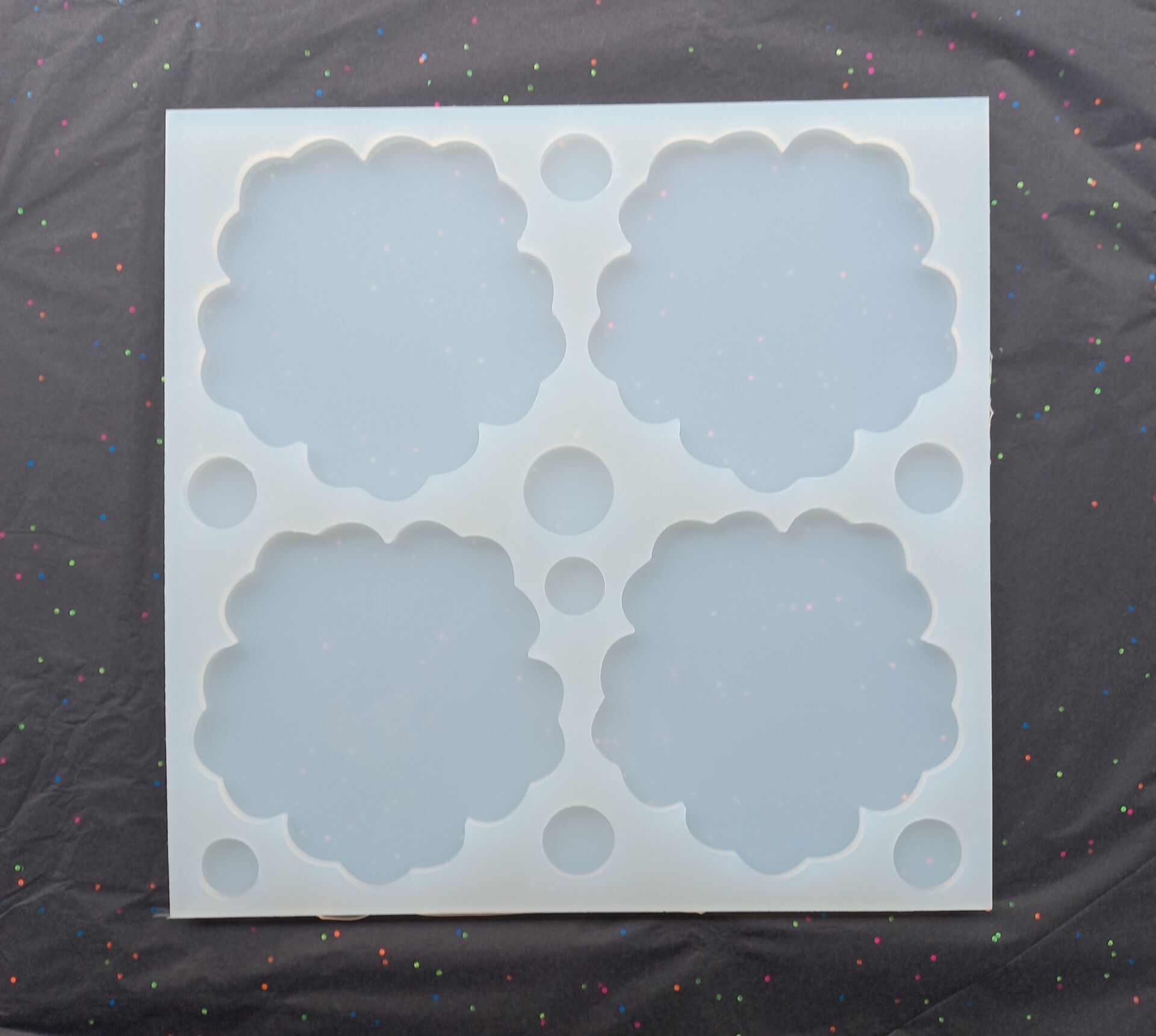 12.5cm Şahane Epoksi Silikon Kalıp Derinlik 6mm