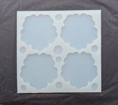 12.5cm Şahane Epoksi Silikon Kalıp Derinlik 6mm