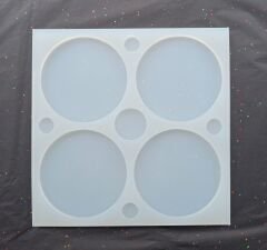 11cm Daire Epoksi Silikon Kalıp Derinlik 6mm
