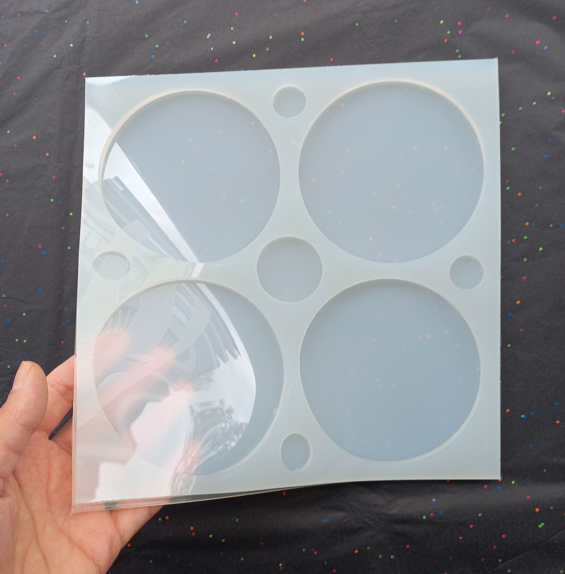 11cm Daire Epoksi Silikon Kalıp Derinlik 6mm