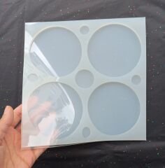 11cm Daire Epoksi Silikon Kalıp Derinlik 6mm