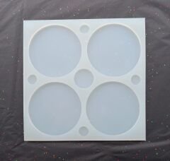 11cm Daire Epoksi Silikon Kalıp Derinlik 6mm