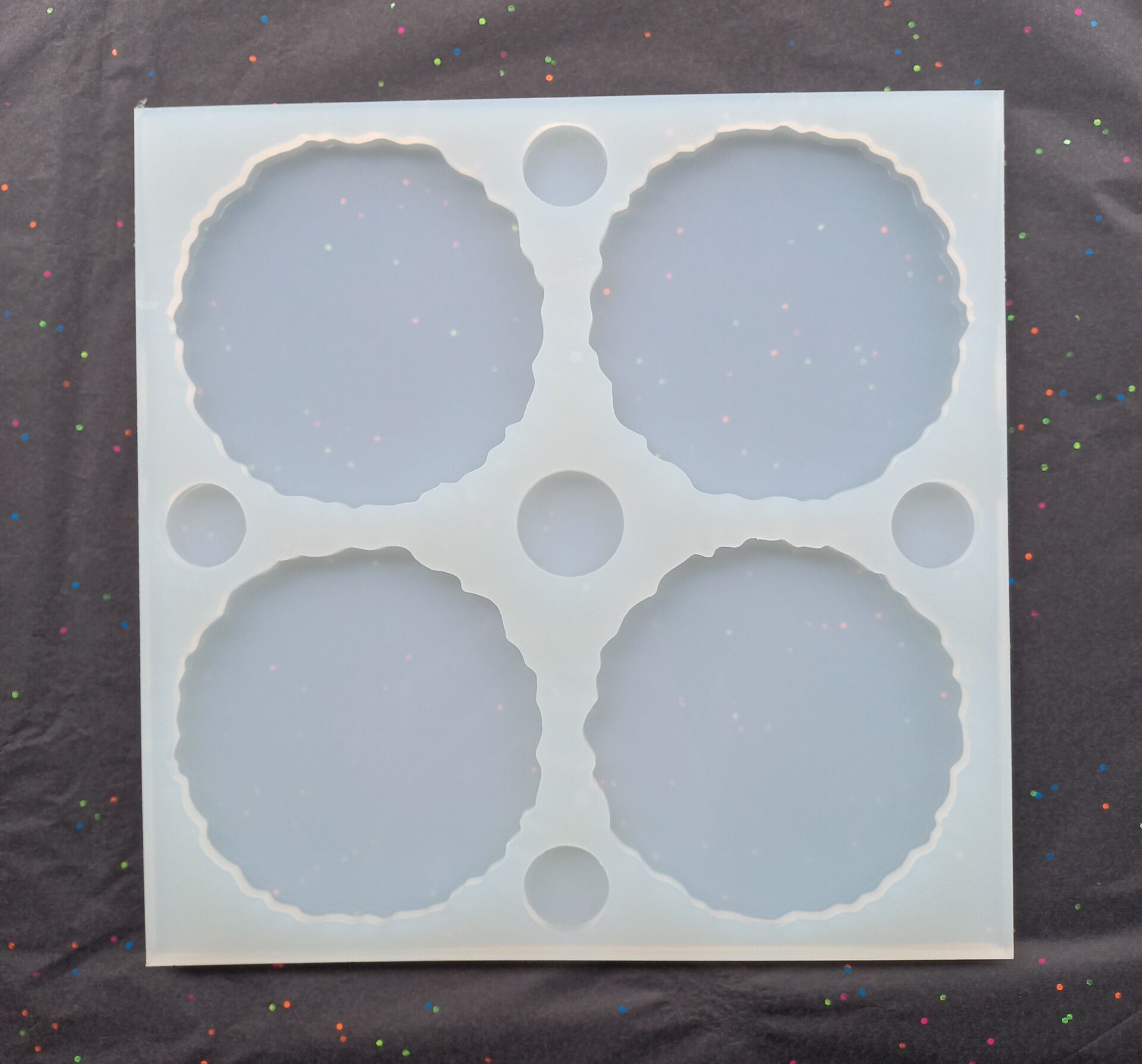 11cm Geode Epoksi Silikon Kalıp Derinlik 6mm