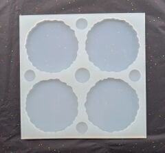 11cm Geode Epoksi Silikon Kalıp Derinlik 6mm
