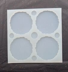 11cm Geode Epoksi Silikon Kalıp Derinlik 6mm