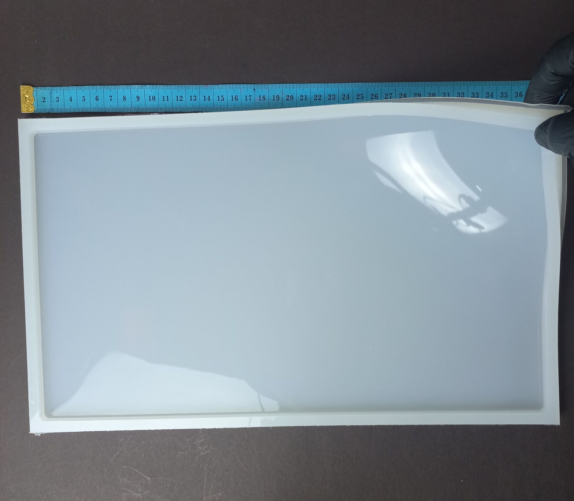 36cm/23cm Düz Dikdörtgen Epoksi Tepsi Kalıbı Derin 8mm