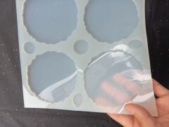 11cm Geode Epoksi Silikon Kalıp Derinlik 6mm