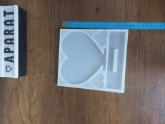 Büyük Kalp isimlik 14cm/5cm Derinlik 8mm