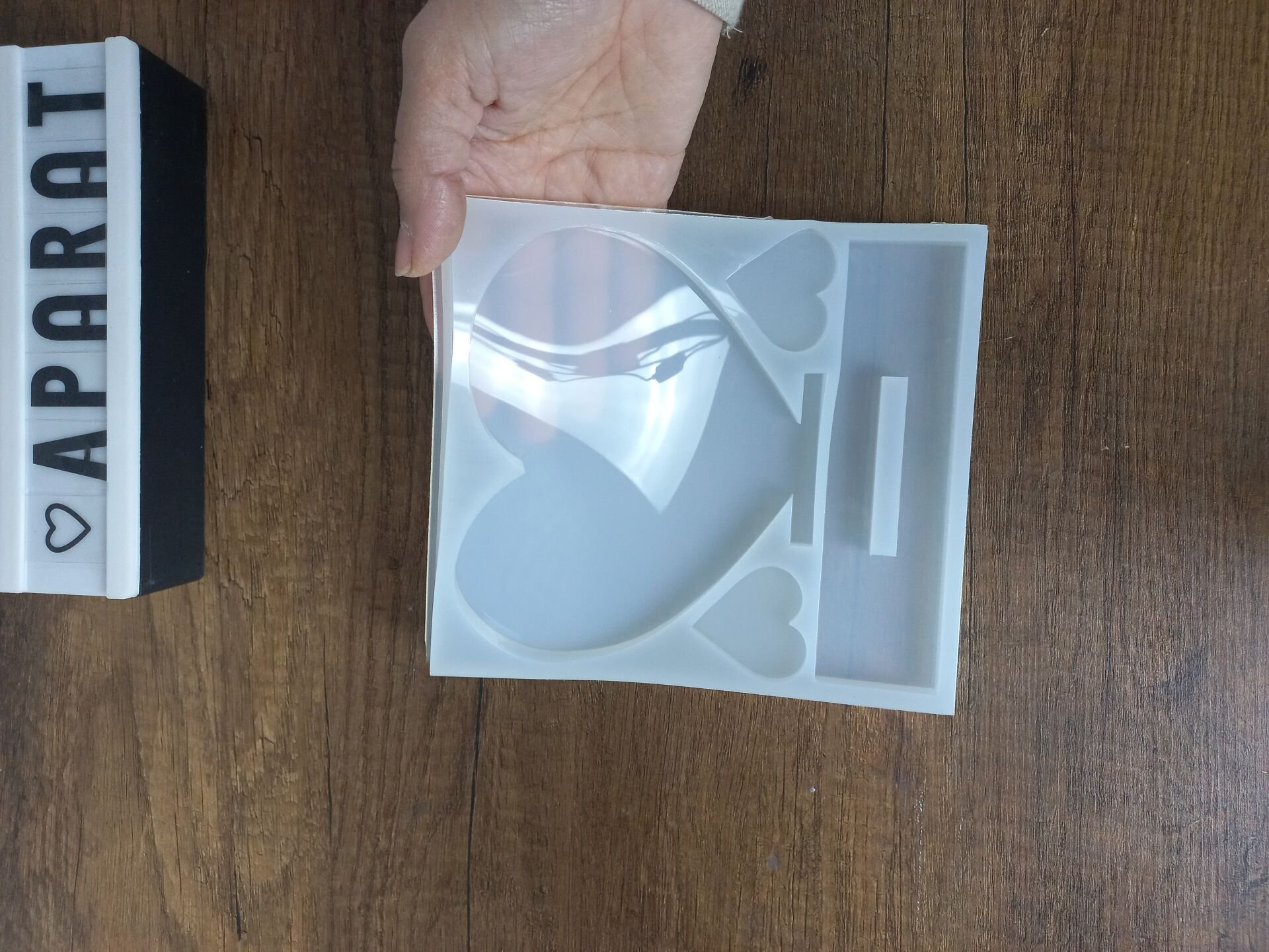 Büyük Kalp isimlik 14cm/5cm Derinlik 8mm