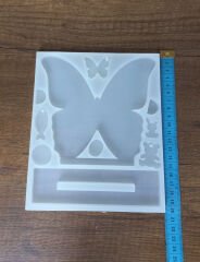 Büyük Kelebek isimlik 14cm/5cm Derinlik 8mm
