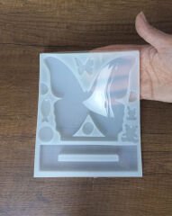 Büyük Kelebek isimlik 14cm/5cm Derinlik 8mm