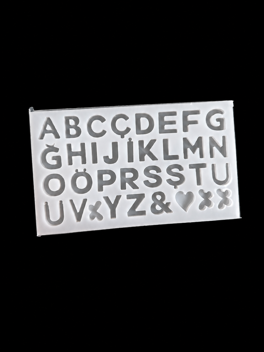 Minik harf kalb 1.5cm Derinlik 5mm