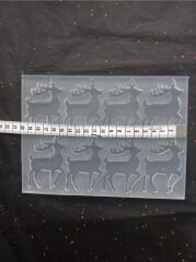 8li 6.9cm Geyik kalıbı DERİNLİK 5mm