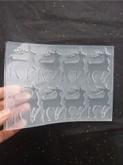 8li 6.9cm Geyik kalıbı DERİNLİK 5mm