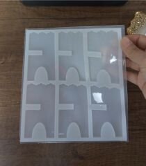 3 ÇIFTLI 8CM/5.5CM SÜSLÜ SUNUMLUK KÜÇÜK RAHLE