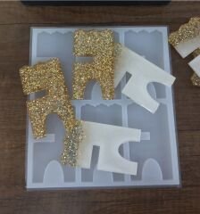 3 ÇIFTLI 8CM/5.5CM SÜSLÜ SUNUMLUK KÜÇÜK RAHLE