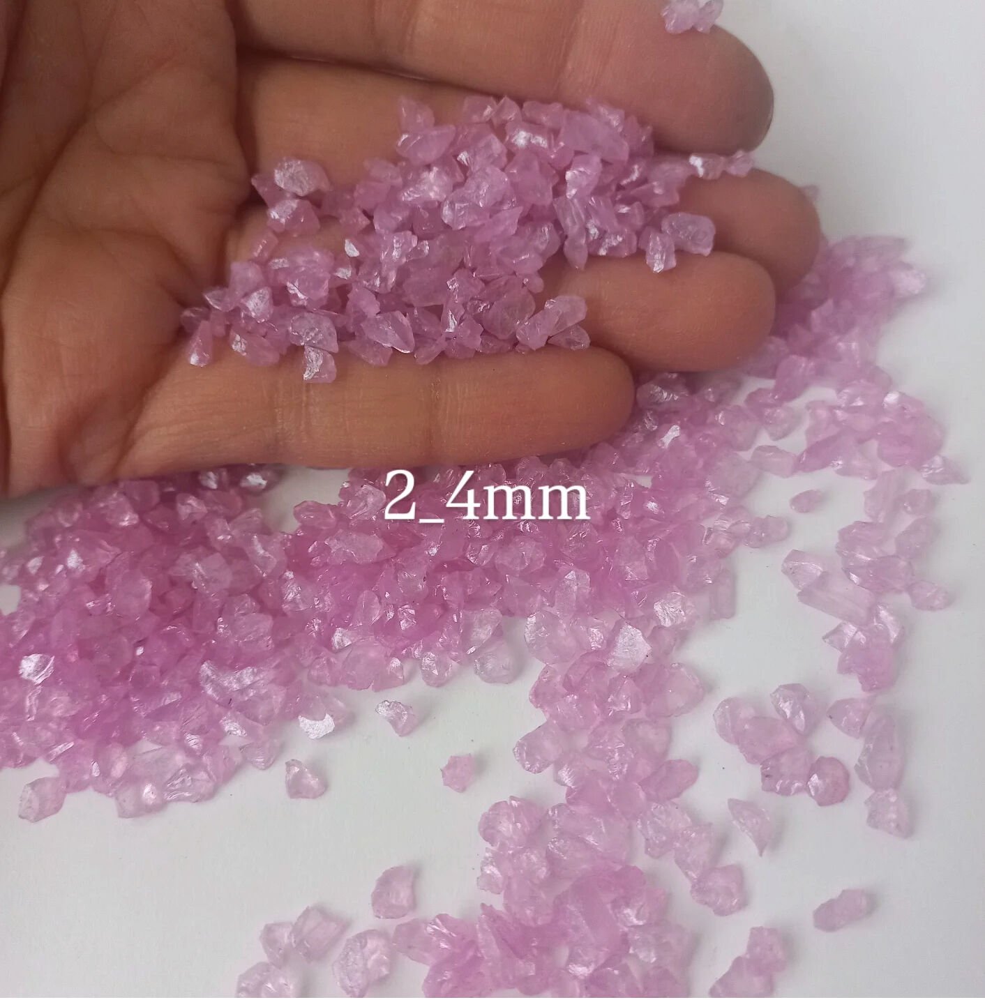 2 Boy Şeker Pembe Cam Kırığı