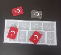 9 lu Türk bayrağı kalıbı