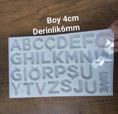 Büyük harf kalıbı 4 cm