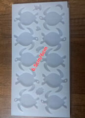 10'lu magnet ya da anahtarlık kaplumbağa kalıbı